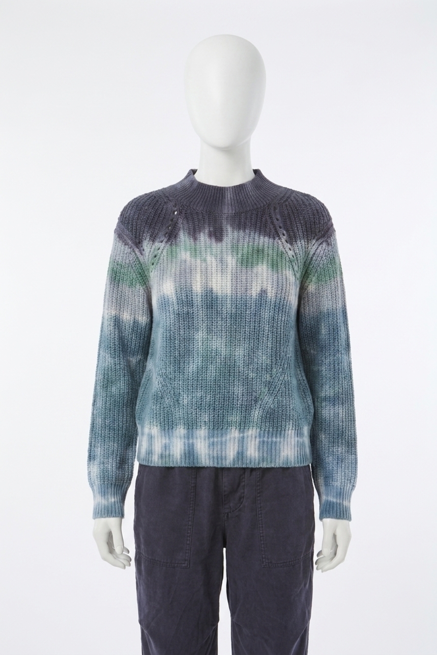 NEW YOUNG FABULOUS & BROKE bernice crewneck sweater in blue